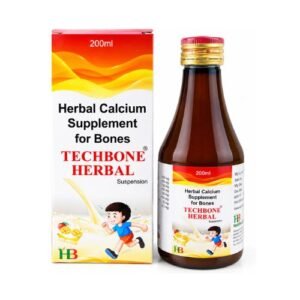 Techbone Herbal Calcium Suspension 200ml – Herbal Calcium Supplement for Strong Bones & Teeth