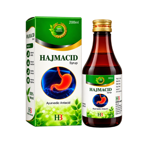 Hajmacid Syrup 200 ML | Ayurvedic Herbal Antacid for Acidity & Digestive Support | Gas, Heartburn & Stomach Wellness | Direct Manufacturer