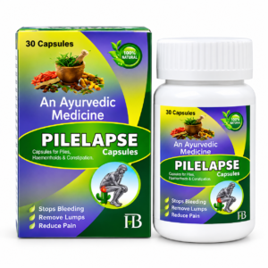 PILELAPSE Capsules 30 Capsules | Ayurvedic Piles & Haemorrhoids Support | Constipation & Digestive Wellness | Direct Manufacturer