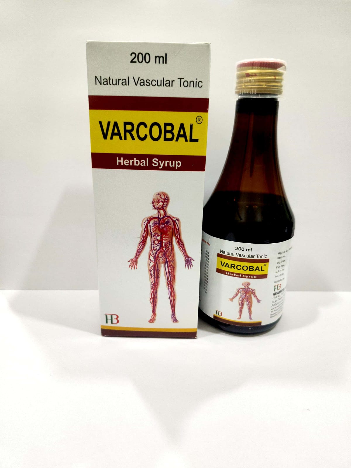 Varcobal Herbal Syrup Natural Vascular Tonic for healthy blood circulation and vascular wellness