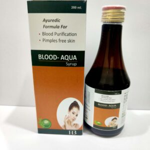 BLOOD-AQUA Syrup by Herbrite Healthcare – Ayurvedic Herbal Blood Purifier for Healthy Blood Purification and Healthy Skin