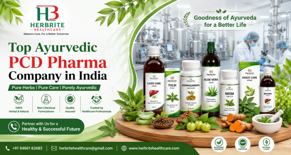 Top Ayurvedic PCD Pharma Company in India – Herbrite Healthcare Herbal Medicines