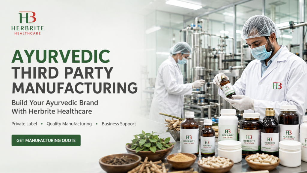 Ayurvedic third party manufacturing company in India - Herbrite Healthcare