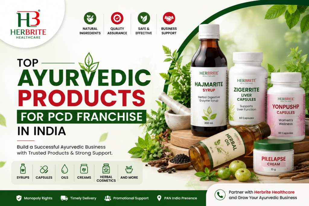 Top Ayurvedic Products for PCD Franchise in India - Herbrite Healthcare